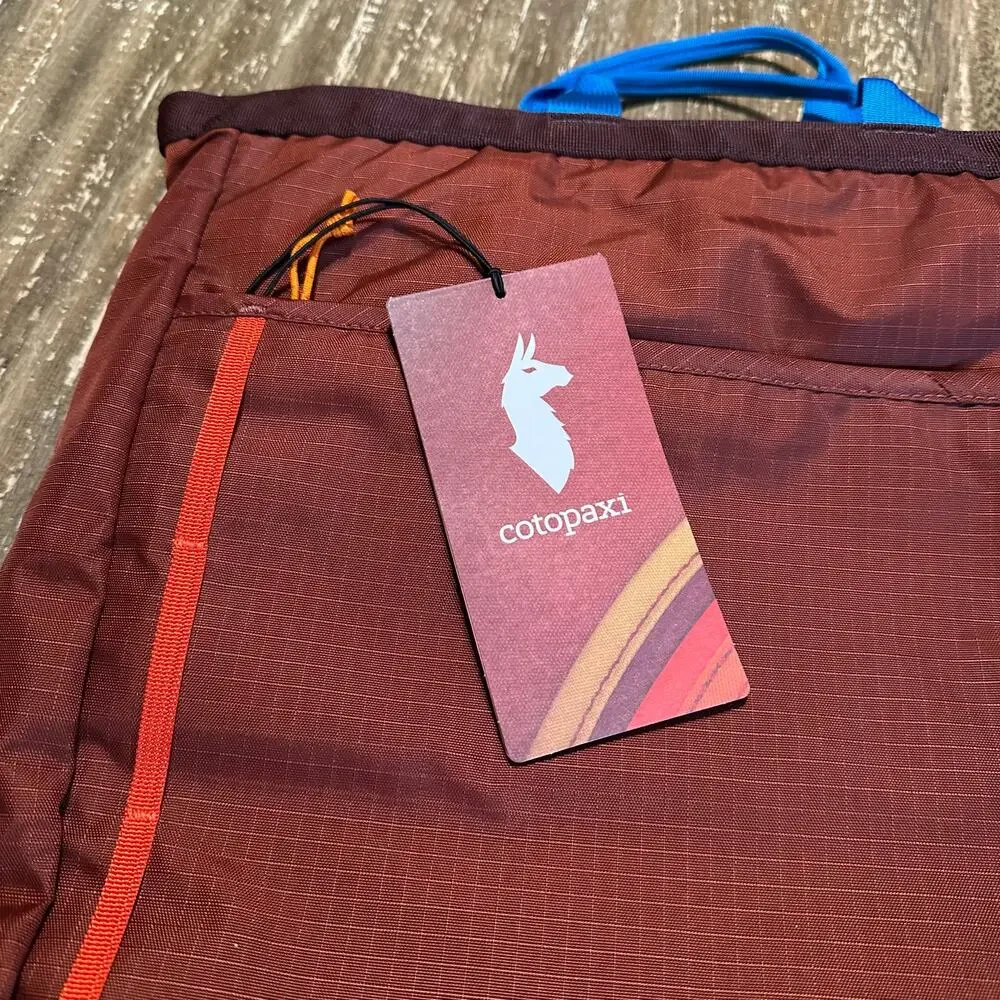 NWT Cotopaxi Todo 16L Convertible Tote Bag Backpack Laptop Zipper Top Rust Red